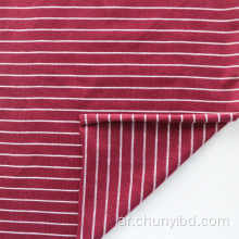 تنفس عالية الجودة 95 ٪ Rayon 5 ٪ SPANDEX Stripes نمط واحد القميص قميص قميص للرجال النسيج الرياضي للنساء